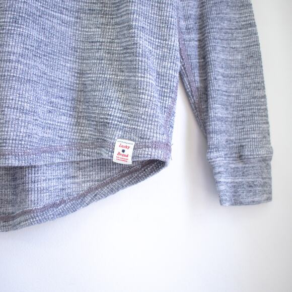 Lucky Brand Gray Henley Size Medium - Picture 4 of 6